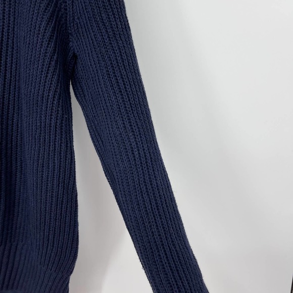 CROFT & BARROW NAVY BLUE FULL ZIP RIBBED JACKET PETITE MEDIUM - Picture 5 of 5